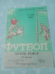Кубок РСФСР. СК им.Гастелло Уфа - Турбина Брежнев. 11 июня 1986 год