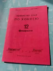 Локомотив Омск - Каучук Омск. 12 февраля 1971 год