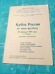 Кубок России. Калуга, зона. 3 - 6 февраля 1993 год - см.состав