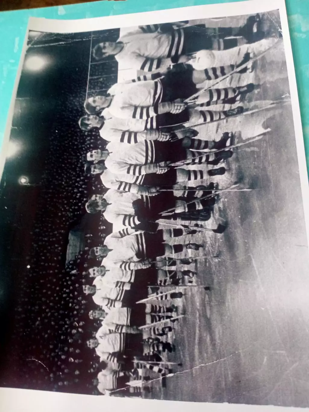 ФОТО. Формат, А4. Хоккей. 1974 год. Шинник Омск, перед матчем