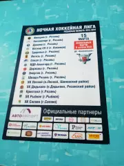 Ночная хоккейная лига. Рязань-2015/2016