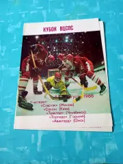 Кубок ВЦСПС. Омск. 6 - 11 августа 1988 год - см. состав