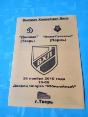 Динамо Тверь - Молот-Прикамье Пермь. 26 ноября 2010 год