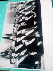Фото, формат А4. После награждения. Химик Омск. 1973 год