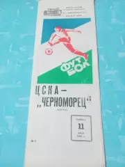 ЦСКА - Черноморец Одесса. 11 июня 1983 год