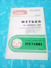 Переходный турнир за выход в высшую лигу. Москва. 27.11 - 15.12.1985 год