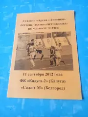 ФК Калуга-2 - Салют-М Белгород. 11 сентября 2012 год