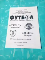 Труд Воронеж - МиК Калуга. 20 мая 2007 год