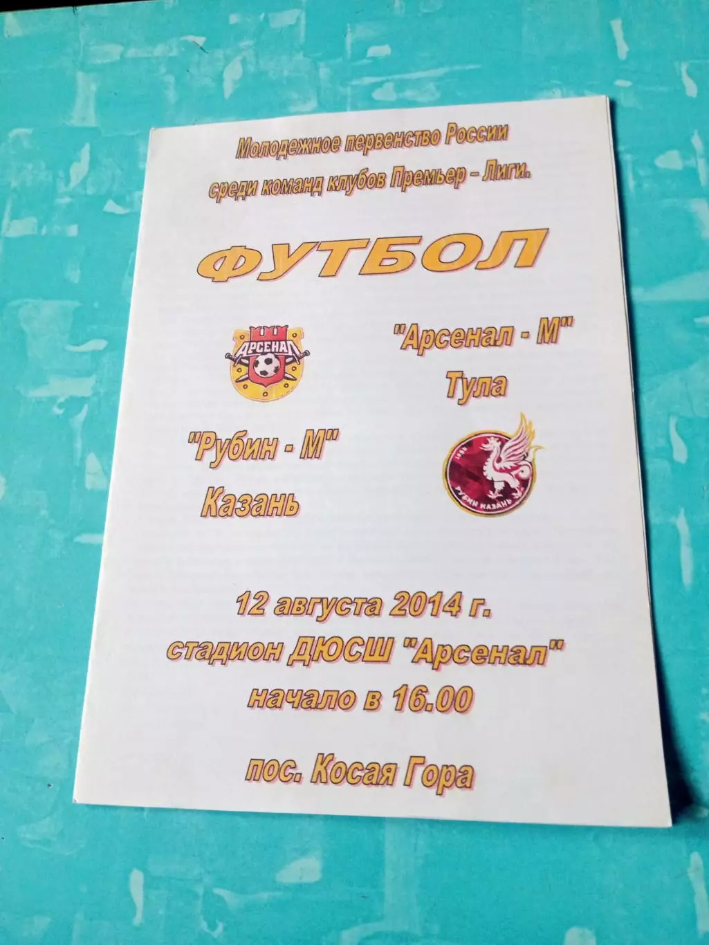 Арсенал-М Тула - Рубин-М Казань. 12 августа 2014 год