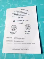 Динамо Киров - Октан Пермь. 30 апреля 2012 год