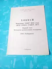 Хоккей. Хабаровск. Сезон-1987/1988, 1 этап