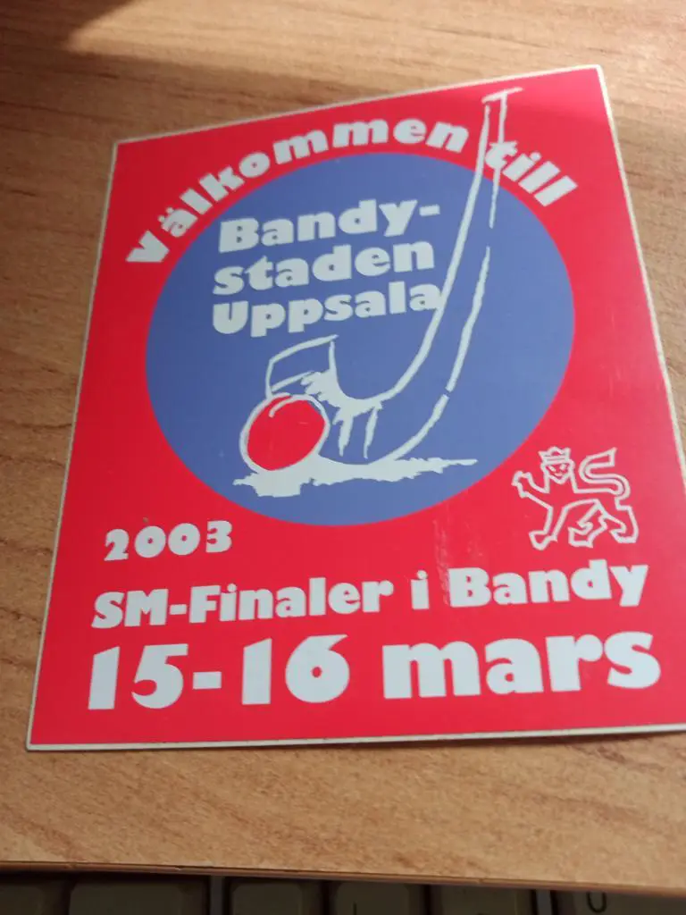 наклейка хоккей с мячом чемпионат мира 2003