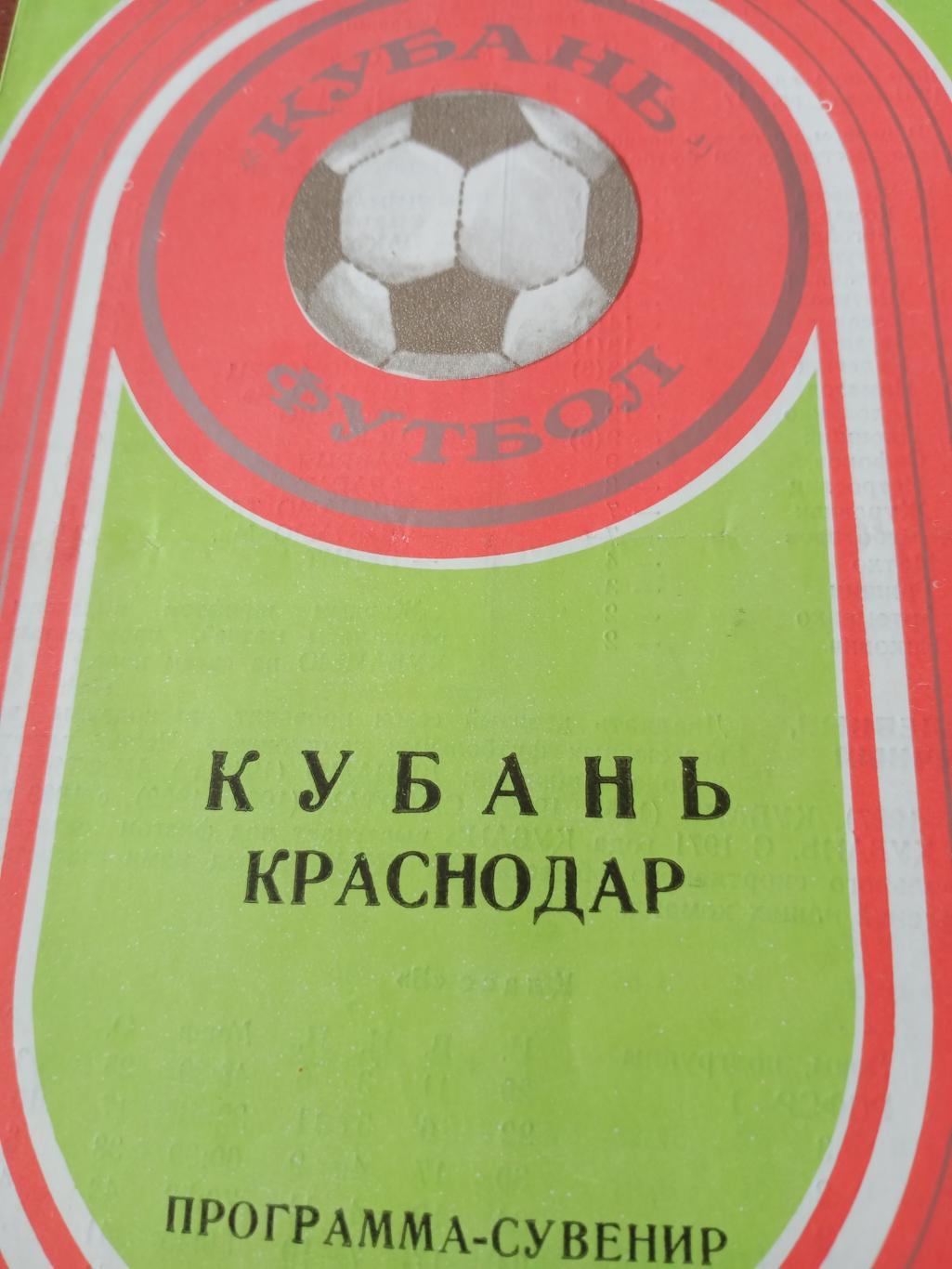 Футбол. Кубань Краснодар. 1981 год