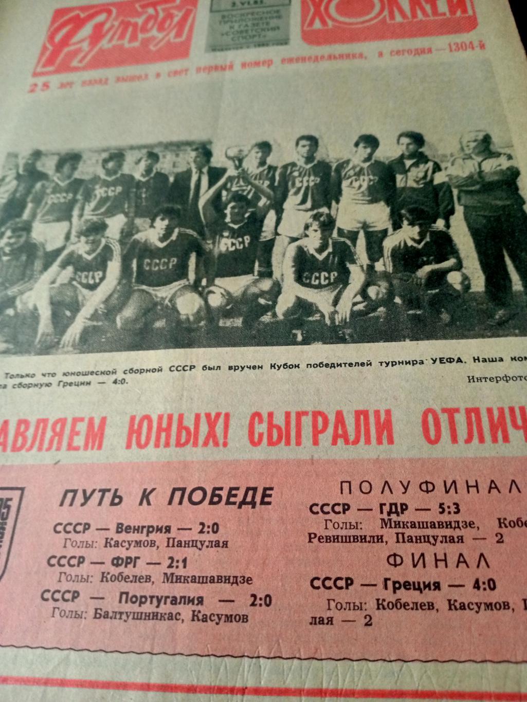 Футбол-Хоккей. 1985 год, № 22