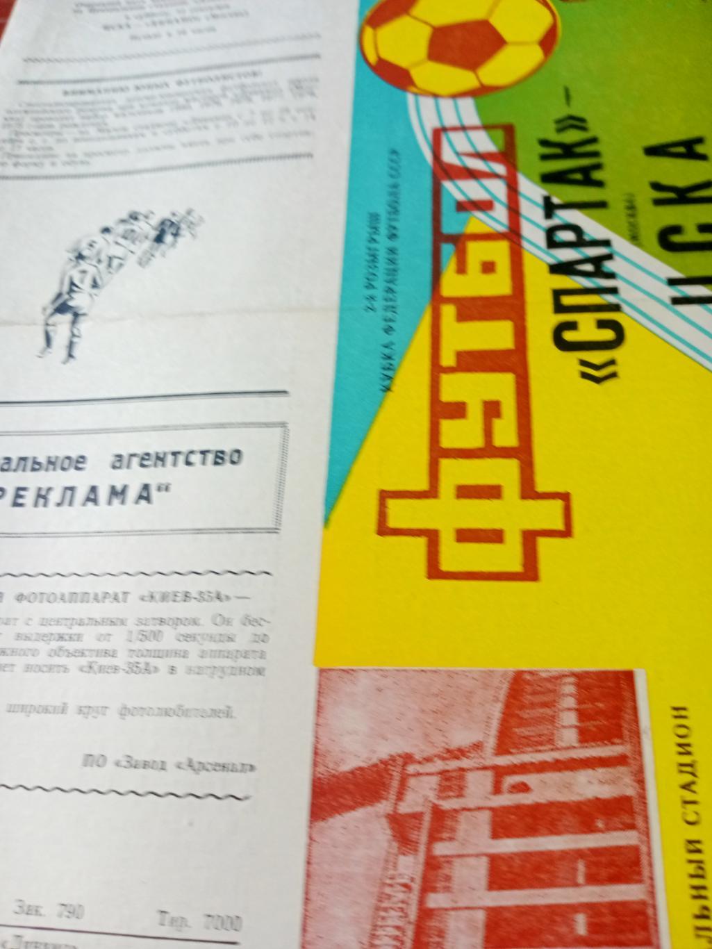 Спартак Москва - ЦСКА. 7 сентября 1987 год