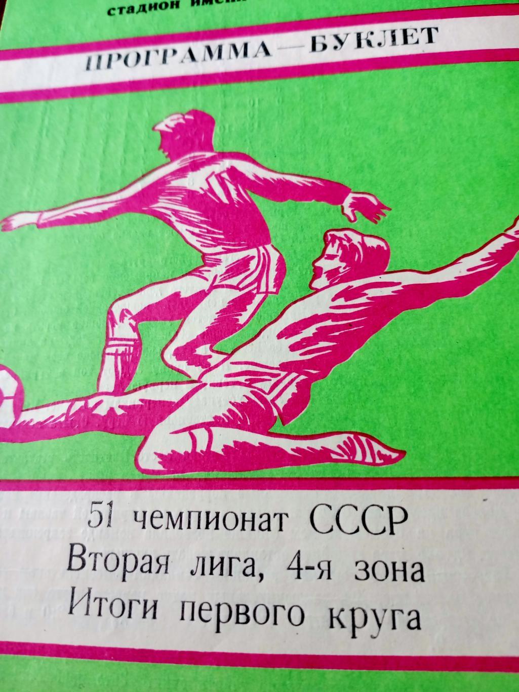 Футбол. Хабаровск. 1988 год, итоги первого круга