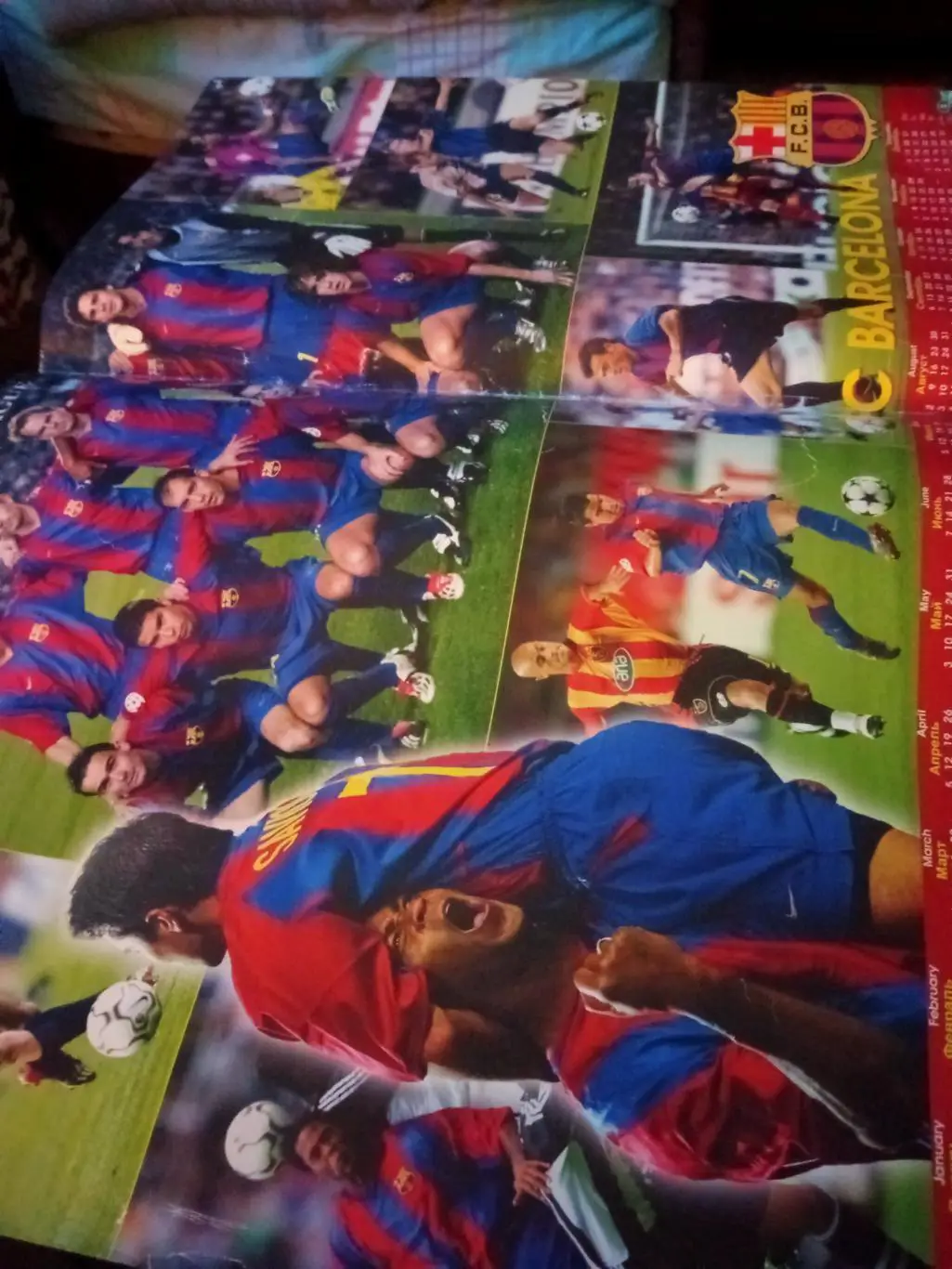 ФК Барселона Испания - очень большой плакат, 2004 год
