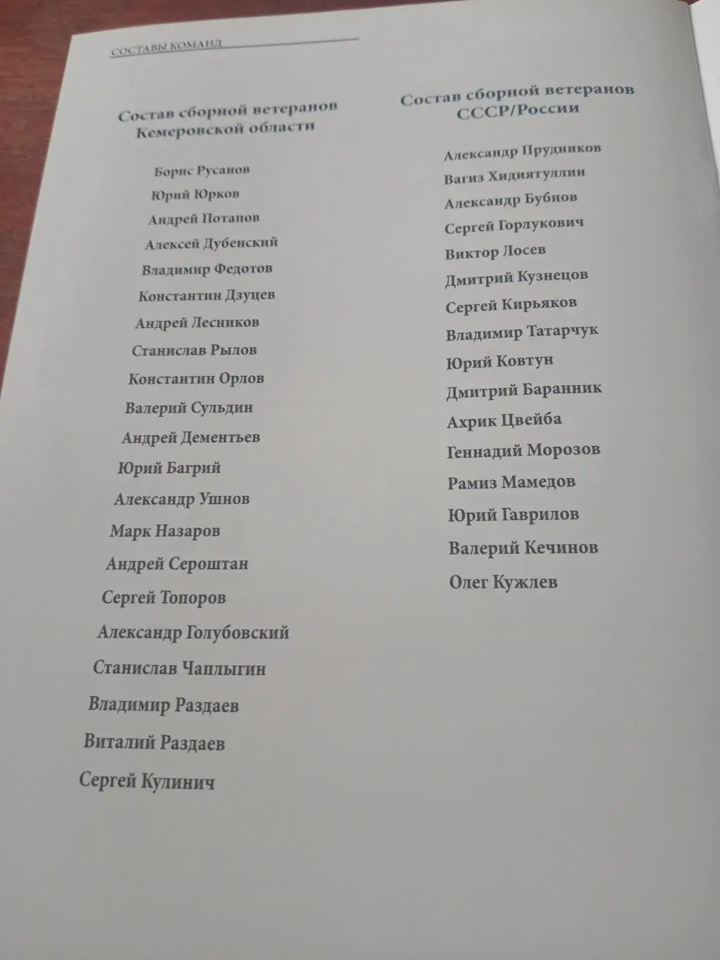 65 лет новокузнецкому футболу-2011 Матч ветеранов СССР и Кемерово см. составы 1
