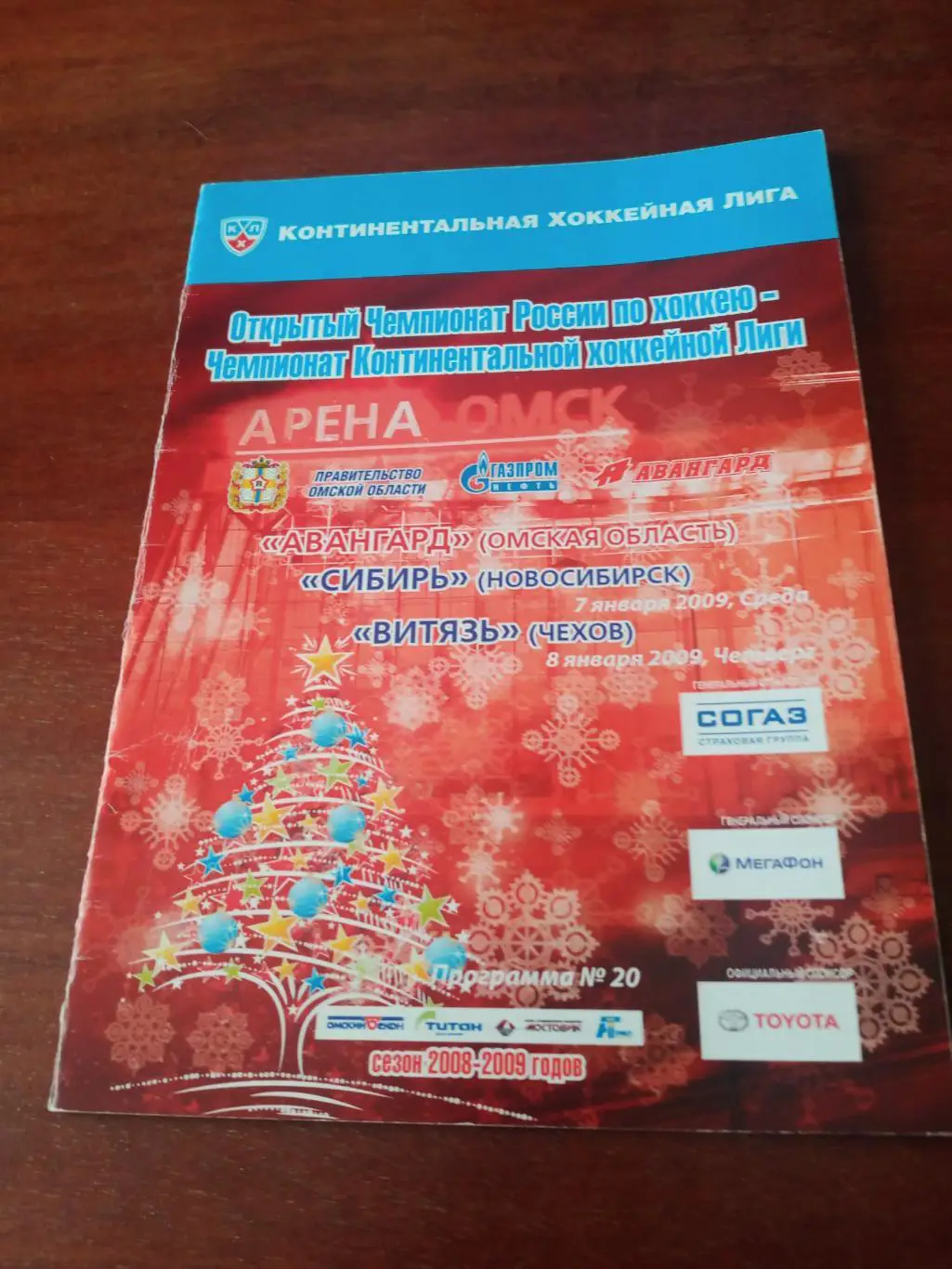 Авангард Омск, 2009 г - Сибирь, Витязь (7 и 8 января)