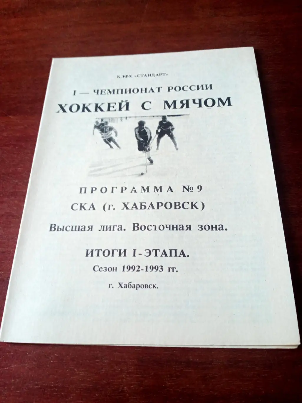 Хоккей с мячом. Хабаровск. 1992/1993 (итоги 1 этапа)