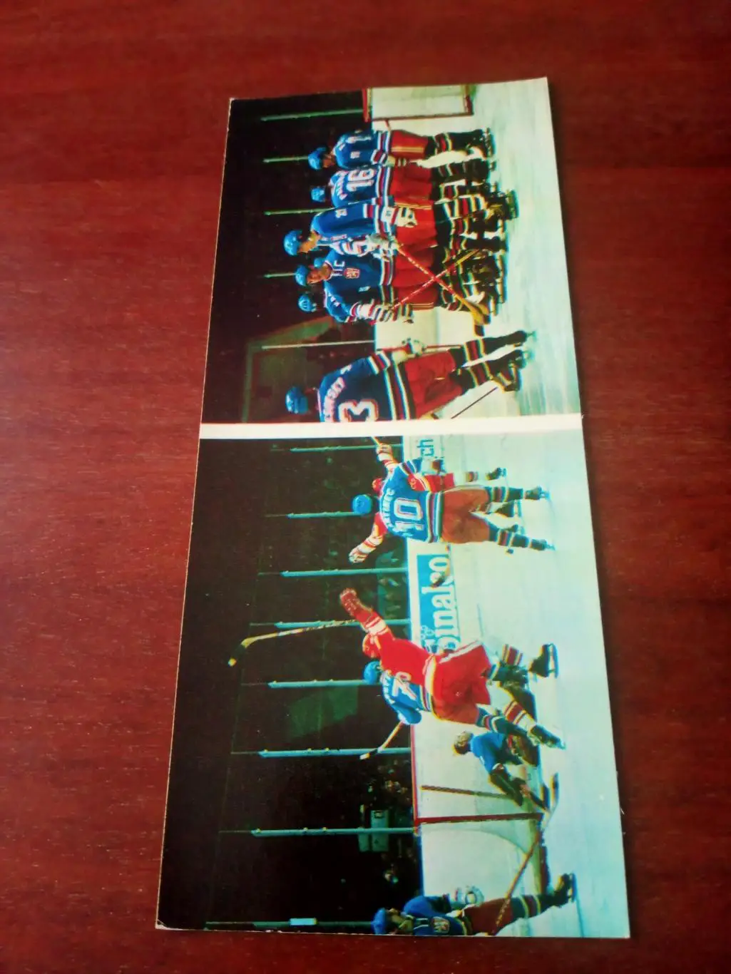 Чехи перед началом матча. Шайба в их воротах, 1973 год