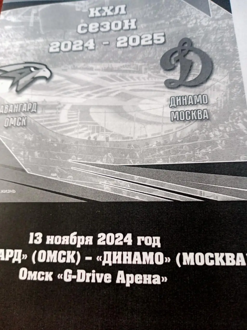 Авангард Омск - Динамо Москва. 13.11.2024. Репортаж, статистика, комментарии