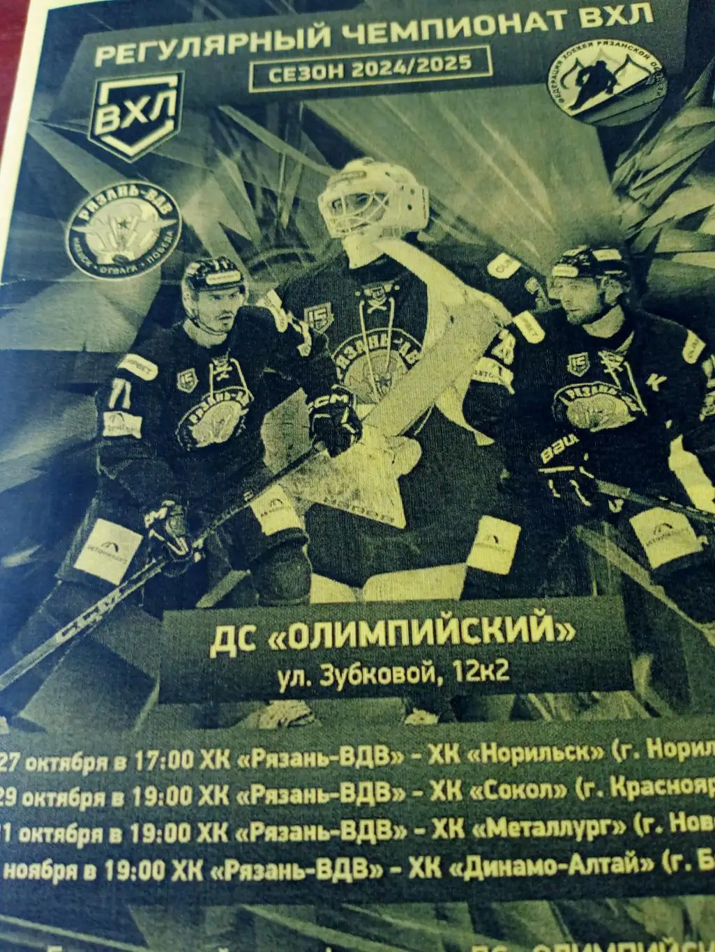 Рязань-ВДВ - Динамо-Алтай Барнаул. 2 ноября 2024 год