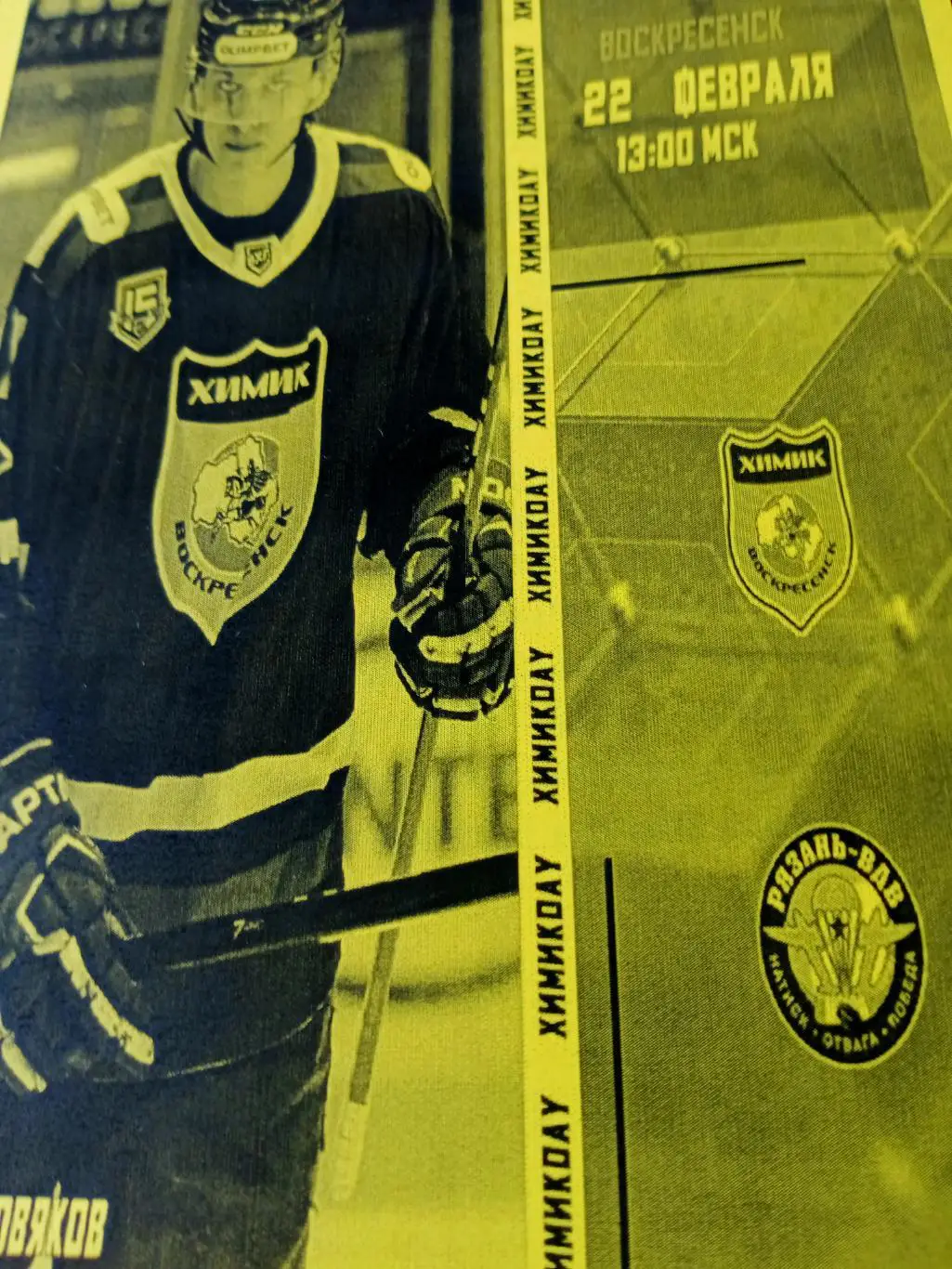 Химик Воскресенск - Рязань-ВДВ. 22 февраля 2025 год, 2 вид программы