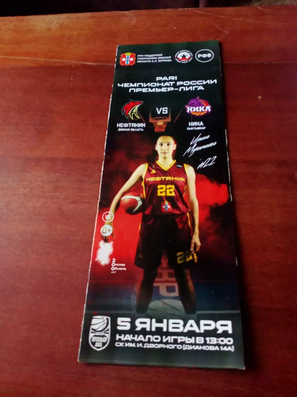 Нефтяник Омск - Ника Сыктывкар. 5 января 2023 год