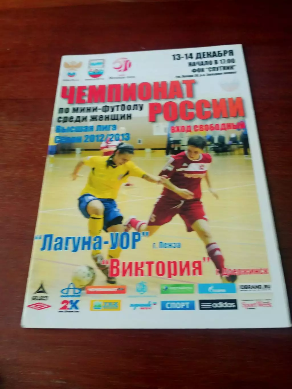 Лагуна-УОР Пенза - Виктория Дзержинск. 13 и 14 декабря 2012 год
