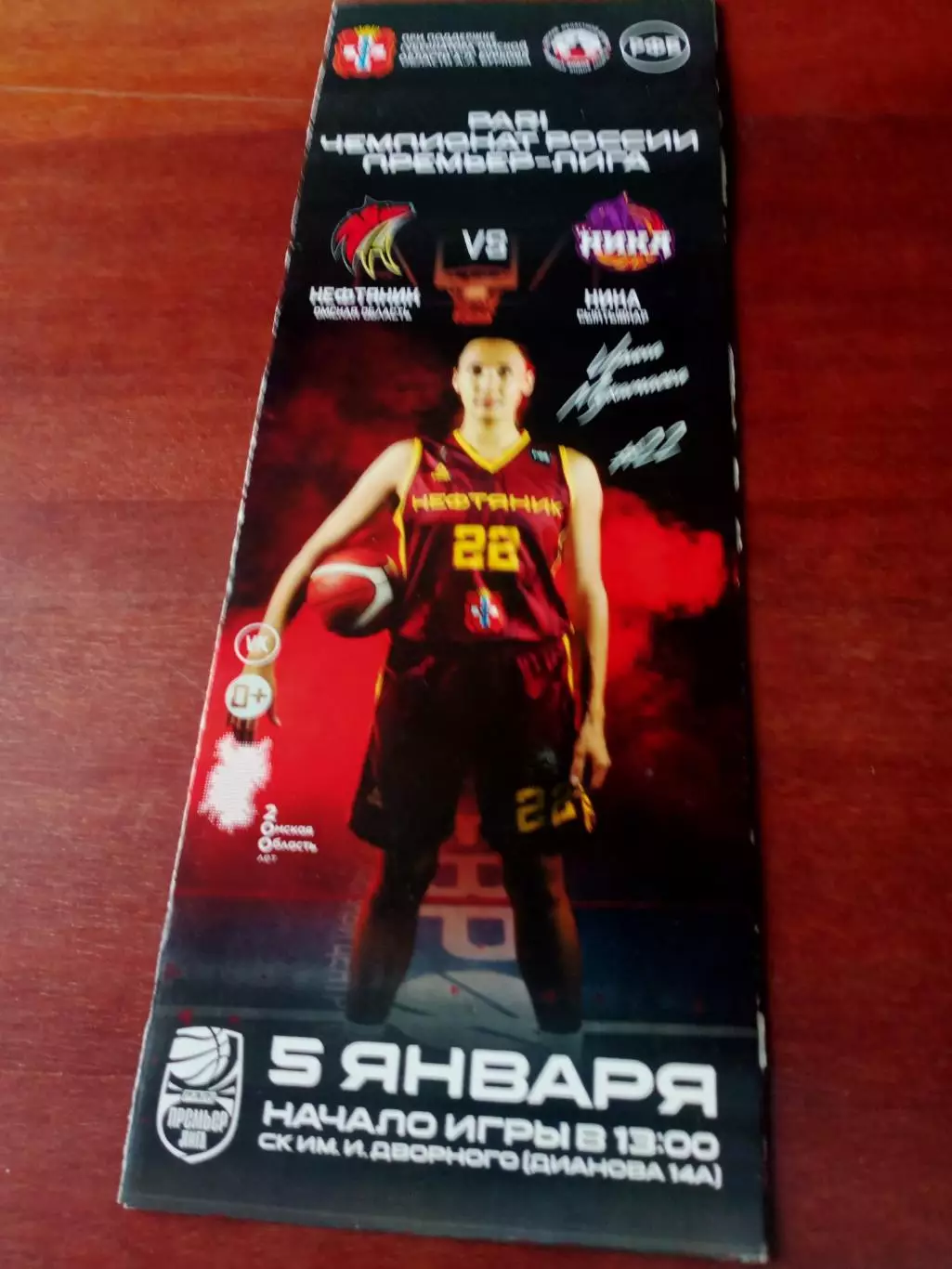 Нефтяник Омск - Ника Сыктывкар. 5 января 2023 г