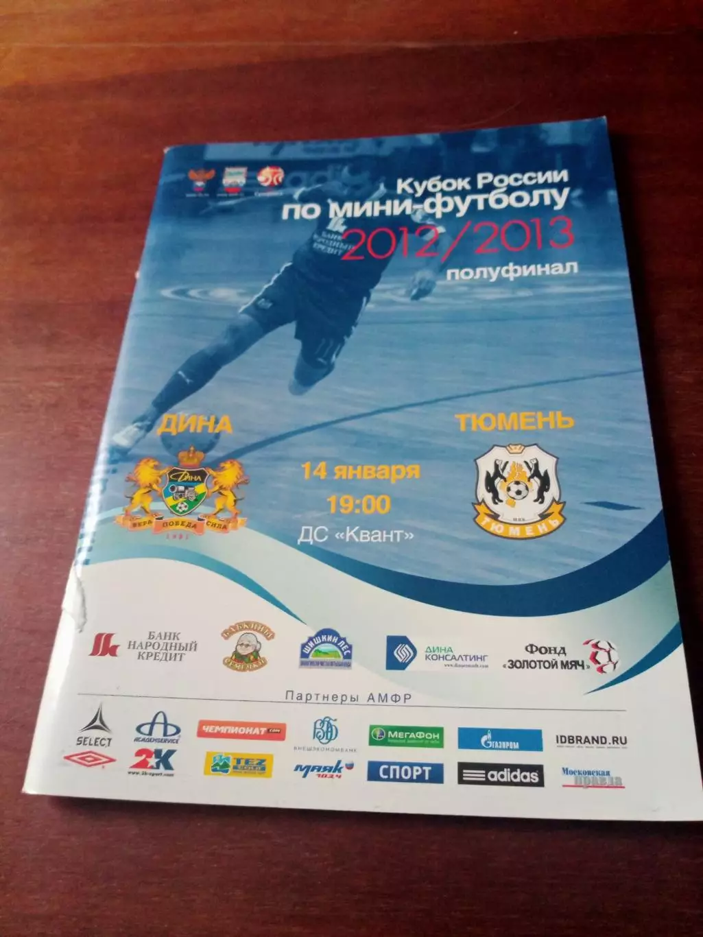 Кубок России. Дина Москва - МФК Тюмень. 14 января 2013 год