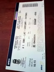 Швеция - Латвия. 6 мая 2016 год