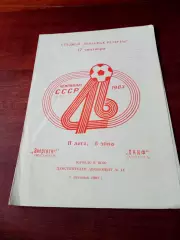 Энергетик Кустанай - СКИФ Алма-Ата. 17 сентября 1983 год