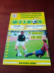 Рубин Казань - Спартак-Чукотка Москва. 1 июля 2000 год