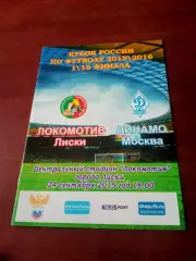 Кубок России. Локомотив Лиски - Динамо Москва. 24 сентября 2015 год