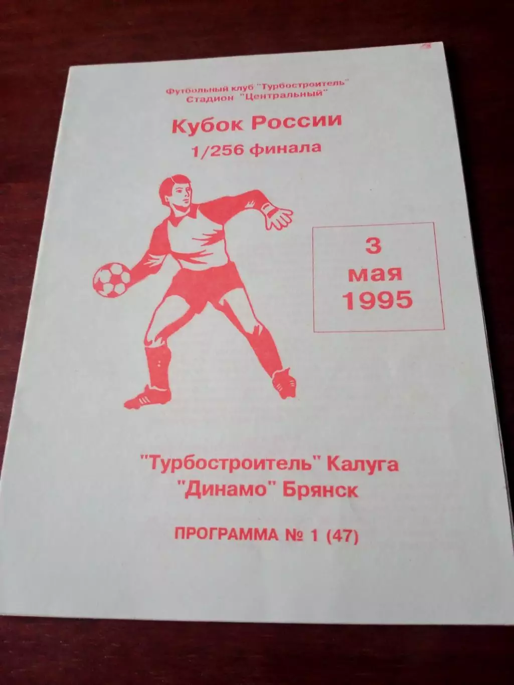 Кубок России. Турбостроитель - Динамо Брянск. 3 мая 1995 год.