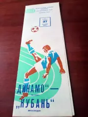 Динамо Москва - Кубань Краснодар. 27 сентября 1980 год