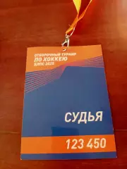 Аккредитация - Судья. Турнир БЛПС-2025, хоккей