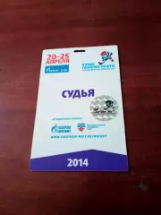 Аккредитация. Судья. Турнир детских команд КХЛ. 20-25 апреля 2014 год