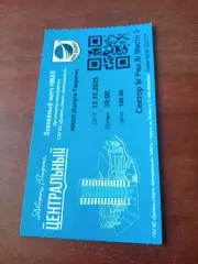 Билет. Калуга - Тверичи. 13 октября 2025 год