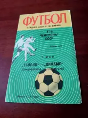 Динамо Ленинград - Таврия Симферополь. 7 мая 1978 год