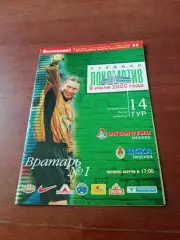 +Постер С.Овчинников. Локомотив Москва - ЦСКА. 9 июля 2002 год