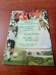 Кубок России. Торпедо Москва - Металлург Липецк. 1 марта 2005 год