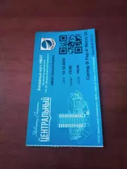 Билет. МХК Калуга - МХК Буран Воронеж. 10 октября 2020 год