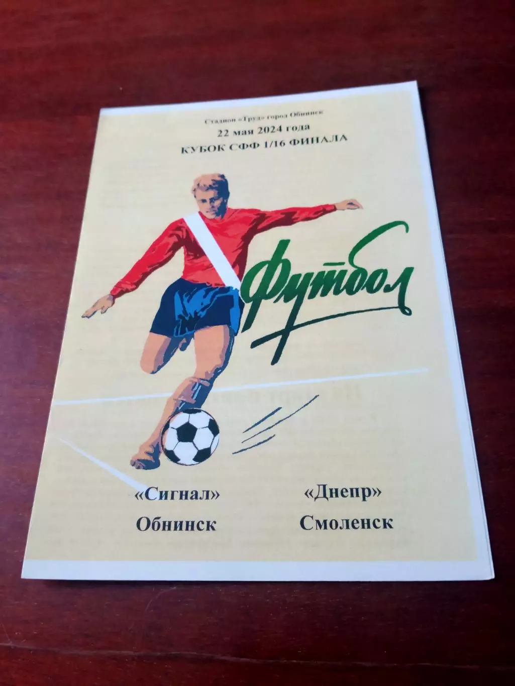 Кубок СФФ. Сигнал Обнинск - Днепр Смоленск. 22 мая 2024 год
