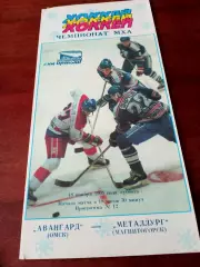 Акция. Авангард Омск - Металлург Магнитогорск. 18 ноября 1995 год