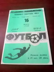 Заря Калуга - ЦСКА-2 Москва. 16 августа 1988 год - АКЦИЯ