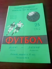 Заря Калуга - Сатурн Андропов. 25 июля 1984 год