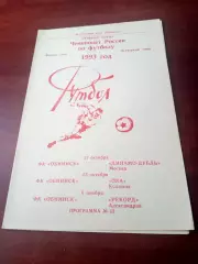 ФК Обнинск, 1993 - Динамо-дубль М, ОКА Коломна, Рекорд Александров